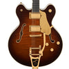 Gretsch Broadkaster LX Figured Center Block with String-Thru Bigsby and Gold Hardware - Havana Burst - 1