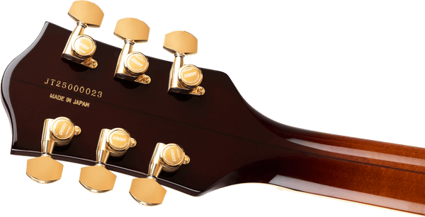 Gretsch Broadkaster LX Figured Center Block with String-Thru Bigsby and Gold Hardware - Havana Burst - 7