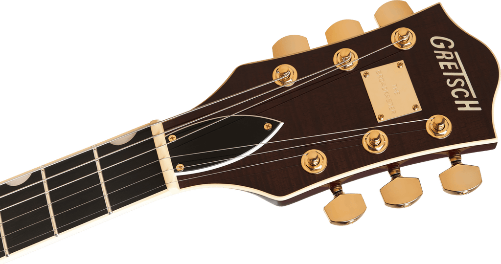 Gretsch Broadkaster LX Figured Center Block with String-Thru Bigsby and Gold Hardware - Havana Burst - 6