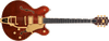 Gretsch Broadkaster LX Figured Center Block with String-Thru Bigsby and Gold Hardware - Bourbon Stain - 2