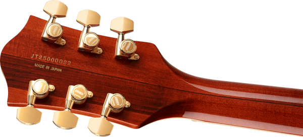 Gretsch Broadkaster LX Figured Center Block with String-Thru Bigsby and Gold Hardware - Bourbon Stain - 7