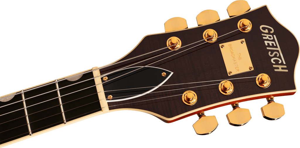 Gretsch Broadkaster LX Figured Center Block with String-Thru Bigsby and Gold Hardware - Bourbon Stain - 6