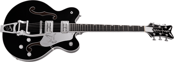 Gretsch G6636TSL Players Edition Silver Falcon Center Block Double-Cut with String-Thru Bigsby Filter’Tron Pickups Black