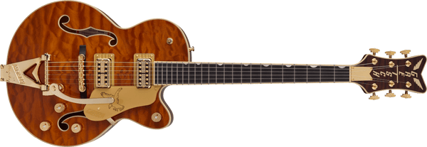 Gretsch Limited Edition Falcon Center Block Jr. with Bigsby Quilted Maple Ebony Fingerboard Roundup Orange