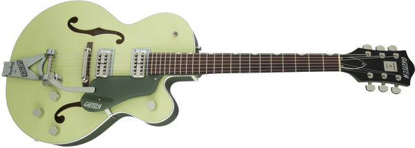 Gretsch G6118T-SGR Players Edition Anniversary with String-Thru Bigsby Filter'Tron Pickups 2-Tone Smoke Green
