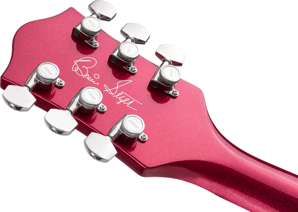 Gretsch G6120T-HR Brian Setzer Signature Hot Rod Hollow Body with Bigsby Rosewood Fingerboard Magenta Sparkle