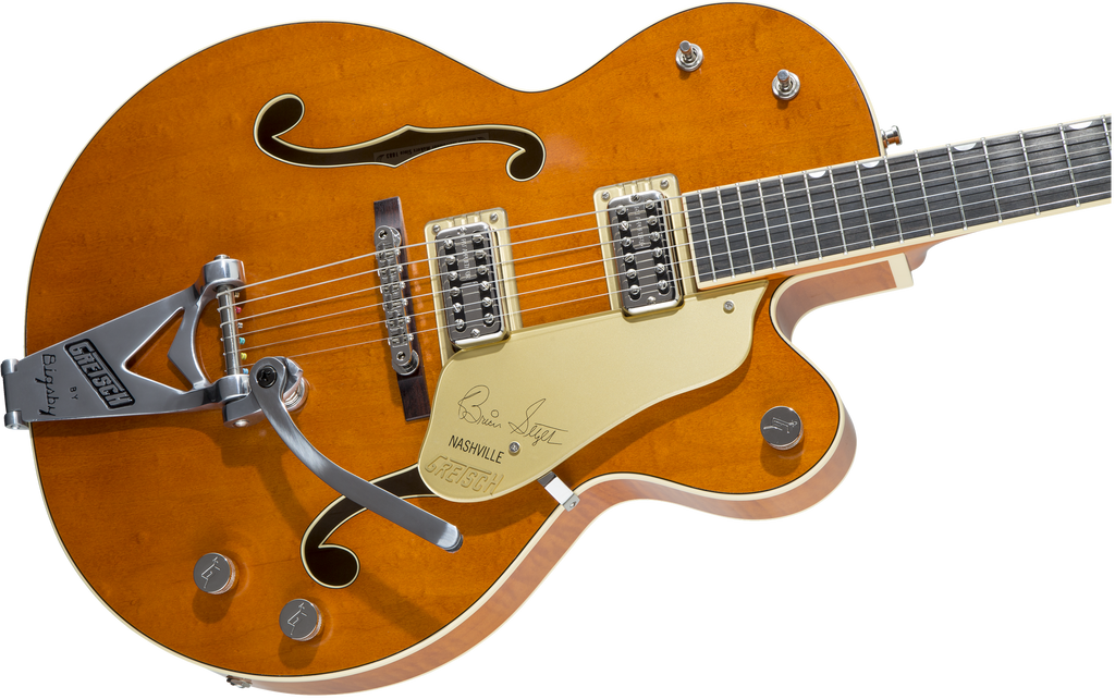 Gretsch G6120T-BSSMK Brian Setzer Signature Nashville Hollow Body '59 "Smoke" with Bigsby - Smoke Orange - 7