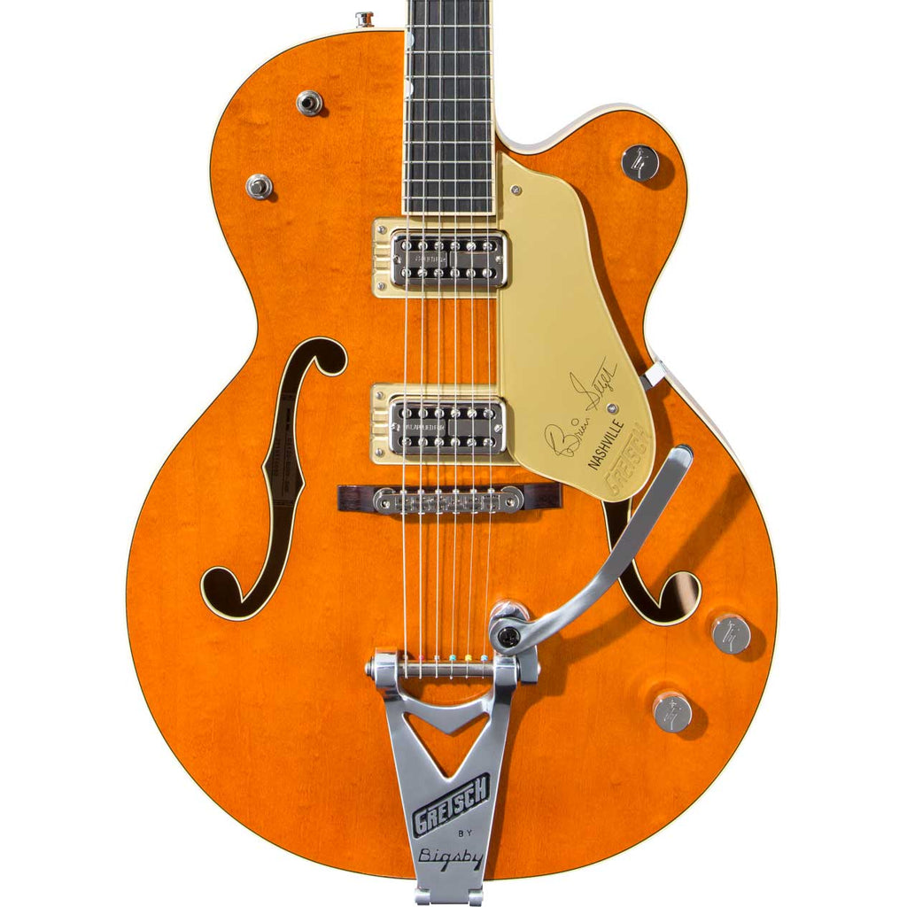 Gretsch G6120T-BSSMK Brian Setzer Signature Nashville Hollow Body '59 "Smoke" with Bigsby - Smoke Orange - 1