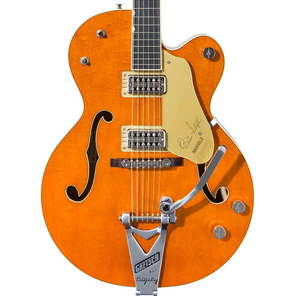 Gretsch G6120T-BSSMK Brian Setzer Signature Nashville Hollow Body '59 "Smoke" with Bigsby - Smoke Orange - 1
