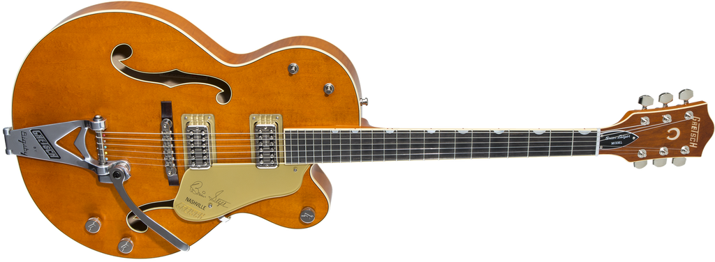 Gretsch G6120T-BSSMK Brian Setzer Signature Nashville Hollow Body '59 "Smoke" with Bigsby - Smoke Orange - 4
