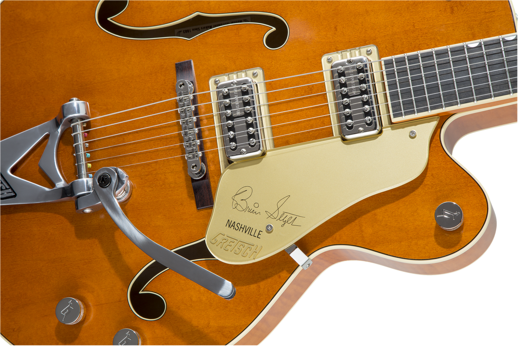 Gretsch G6120T-BSSMK Brian Setzer Signature Nashville Hollow Body '59 "Smoke" with Bigsby - Smoke Orange - 6