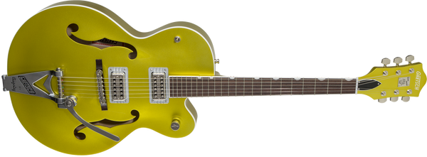 Gretsch G6120T-HR Brian Setzer Signature Hot Rod Hollow Body with Bigsby Rosewood Fingerboard Lime Gold