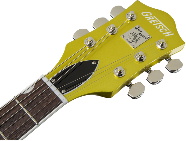 Gretsch G6120T-HR Brian Setzer Signature Hot Rod Hollow Body with Bigsby Rosewood Fingerboard Lime Gold
