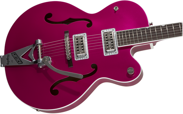Gretsch G6120T-HR Brian Setzer Signature Hot Rod Hollow Body with Bigsby Rosewood Fingerboard Candy Magenta