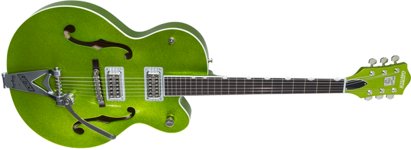Gretsch G6120T-HR Brian Setzer Signature Hot Rod Hollow Body with Bigsby Rosewood Fingerboard Extreme Coolant Green Sparkle