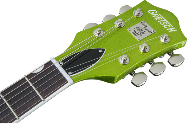 Gretsch G6120T-HR Brian Setzer Signature Hot Rod Hollow Body with Bigsby Rosewood Fingerboard Extreme Coolant Green Sparkle