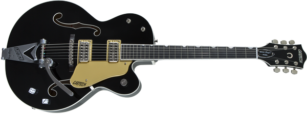 Gretsch G6120T-BSNSH Brian Setzer Signature Nashville Hollow Body with Bigsby Ebony Fingerboard Black Lacquer