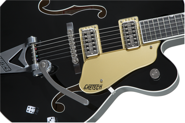 Gretsch G6120T-BSNSH Brian Setzer Signature Nashville Hollow Body with Bigsby Ebony Fingerboard Black Lacquer