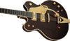 Gretsch G6122T-62 Vintage Select Edition '62 Chet Atkins Country Gentleman Hollow Body with Bigsby - Walnut Stain - Top Perspective Bass Side