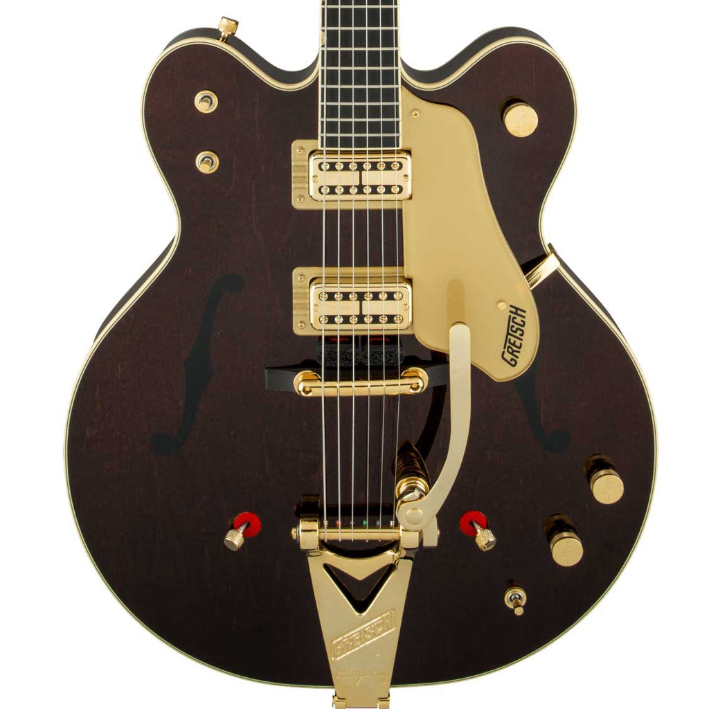 Gretsch G6122T-62 Vintage Select Edition '62 Chet Atkins Country Gentleman Hollow Body with Bigsby - Walnut Stain - Front of body