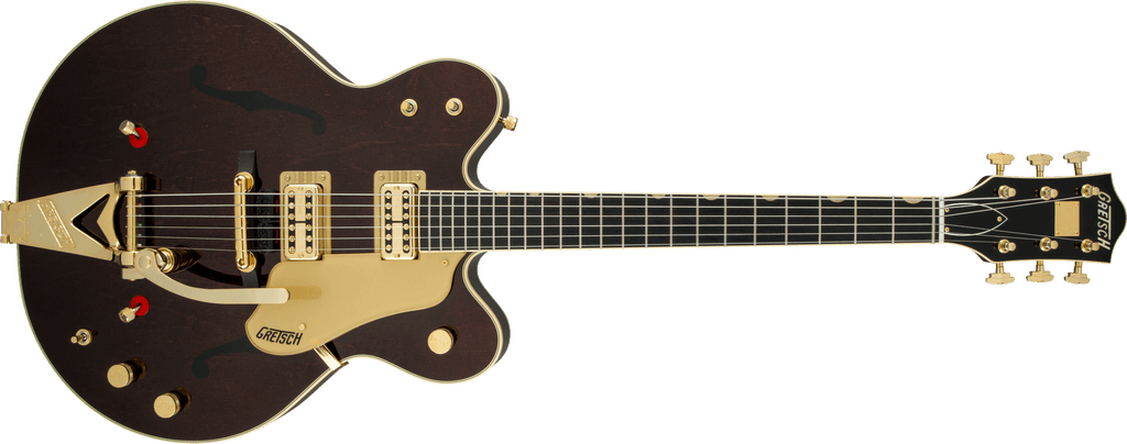 Gretsch G6122T-62 Vintage Select Edition '62 Chet Atkins Country Gentleman Hollow Body with Bigsby - Walnut Stain - Front of Guitar