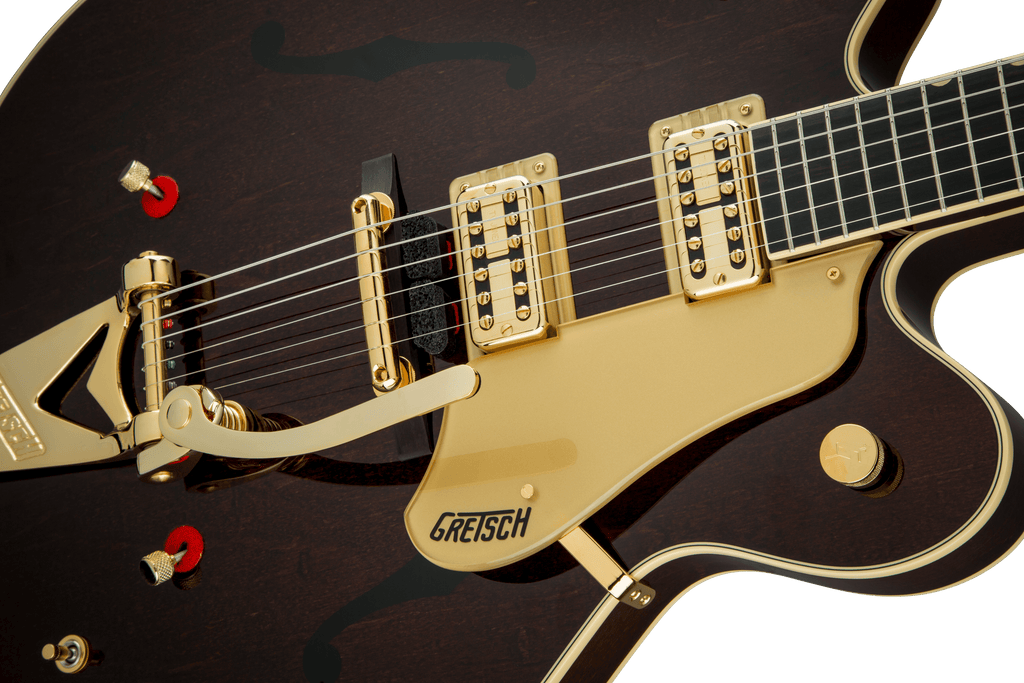 Gretsch G6122T-62 Vintage Select Edition '62 Chet Atkins Country Gentleman Hollow Body with Bigsby - Walnut Stain - Close Up Of Body