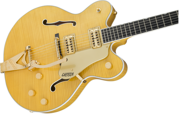Gretsch G6122TFM Players Edition Country Gentleman with String-Thru Bigsby Filter'Tron Pickups Flame Maple Amber Stain