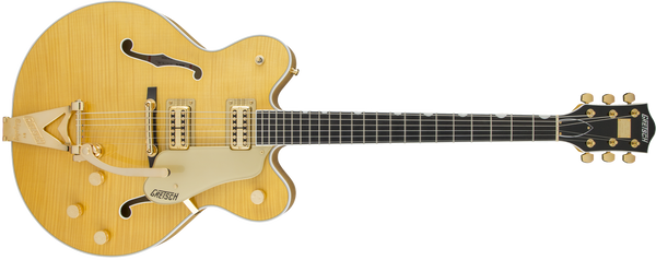 Gretsch G6122TFM Players Edition Country Gentleman with String-Thru Bigsby Filter'Tron Pickups Flame Maple Amber Stain