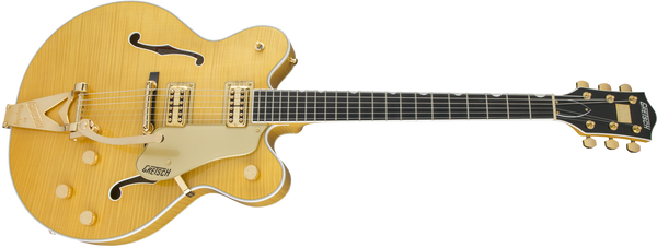 Gretsch G6122TFM Players Edition Country Gentleman with String-Thru Bigsby Filter'Tron Pickups Flame Maple Amber Stain