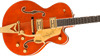 Gretsch Nashville Hollow Body with String-Thru Bigsby and Gold Hardware - Orange Stain - Front perspective
