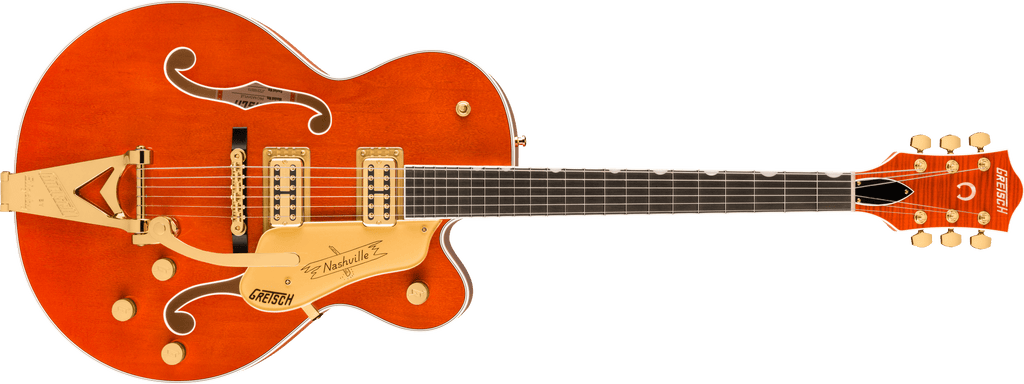 Gretsch Nashville Hollow Body with String-Thru Bigsby and Gold Hardware - Orange Stain - Full Front