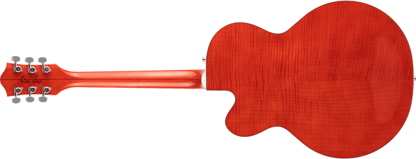 Gretsch G6120TFM-BSNV Brian Setzer Signature Nashville Hollow Body with Bigsby and Flame Maple Ebony Fingerboard Orange Stain