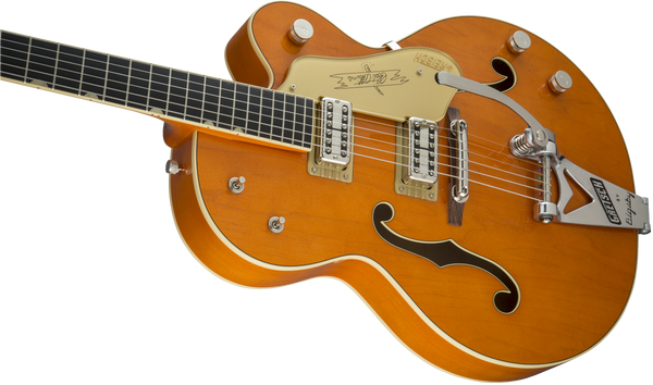 Gretsch G6120T-59 Vintage Select Edition '59 Chet Atkins Hollow Body with Bigsby - Vintage Orange Stain Lacquer - 8