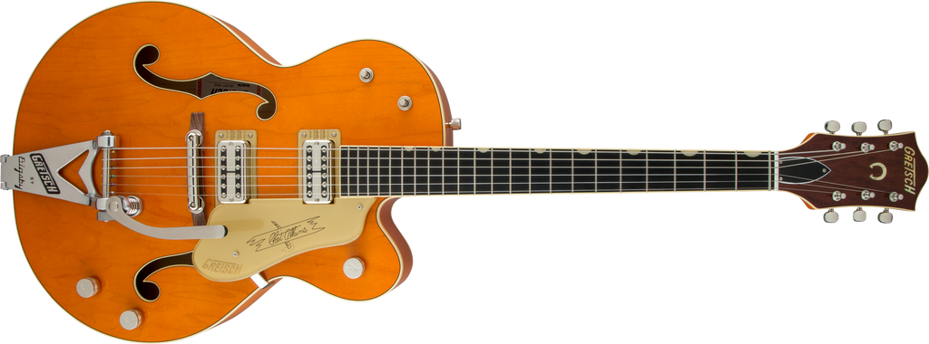 Gretsch G6120T-59 Vintage Select Edition '59 Chet Atkins Hollow Body with Bigsby - Vintage Orange Stain Lacquer - 2