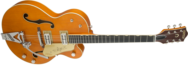 Gretsch G6120T-59 Vintage Select Edition '59 Chet Atkins Hollow Body with Bigsby - Vintage Orange Stain Lacquer - 4
