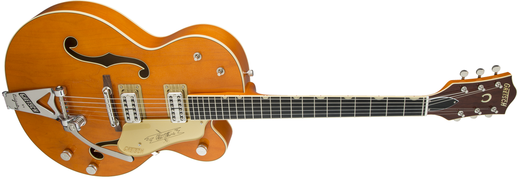 Gretsch G6120T-59 Vintage Select Edition '59 Chet Atkins Hollow Body with Bigsby - Vintage Orange Stain Lacquer - 4