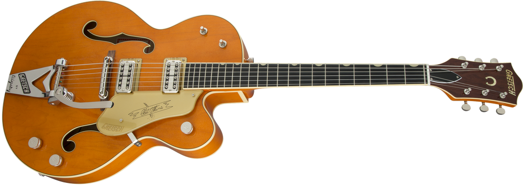 Gretsch G6120T-59 Vintage Select Edition '59 Chet Atkins Hollow Body with Bigsby - Vintage Orange Stain Lacquer - 5