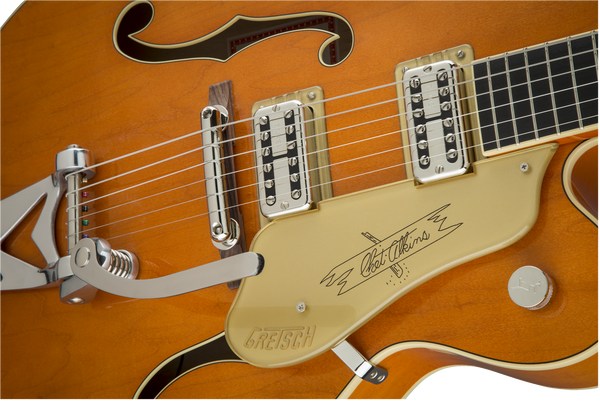 Gretsch G6120T-59 Vintage Select Edition '59 Chet Atkins Hollow Body with Bigsby - Vintage Orange Stain Lacquer - 6