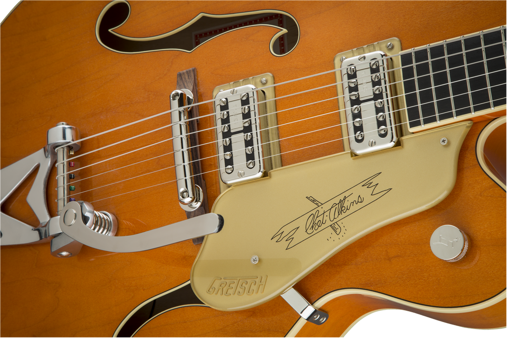 Gretsch G6120T-59 Vintage Select Edition '59 Chet Atkins Hollow Body with Bigsby - Vintage Orange Stain Lacquer - 6