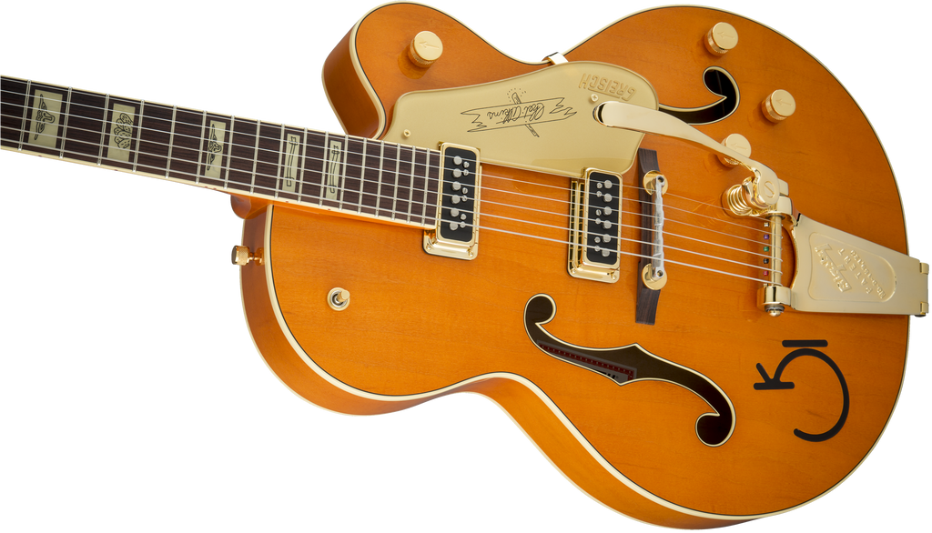 Gretsch G6120T-55 Vintage Select Edition '55 Chet Atkins Hollow Body with Bigsby - Western Orange Stain Lacquer - 8