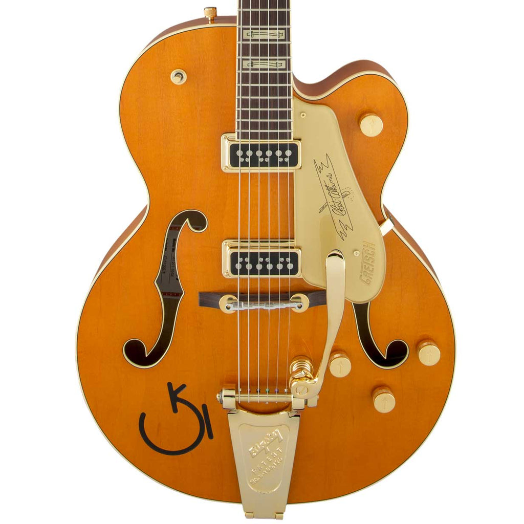 Gretsch G6120T-55 Vintage Select Edition '55 Chet Atkins Hollow Body with Bigsby - Western Orange Stain Lacquer - 1