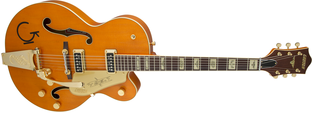 Gretsch G6120T-55 Vintage Select Edition '55 Chet Atkins Hollow Body with Bigsby - Western Orange Stain Lacquer - 5