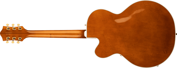 Gretsch G6120TG-DS Players Edition Nashville Hollow Body DS with String-Thru Bigsby and Gold Hardware Ebony Fingerboard Roundup Orange