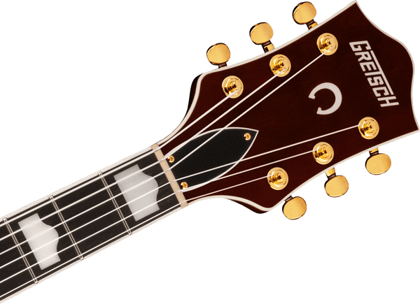Gretsch G6120TG-DS Players Edition Nashville Hollow Body DS with String-Thru Bigsby and Gold Hardware Ebony Fingerboard Roundup Orange