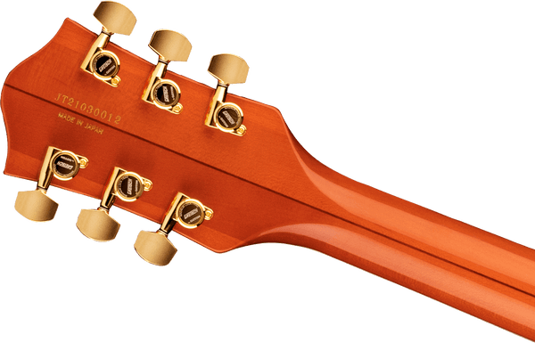 Gretsch G6120TG Players Edition Nashville Hollow Body with String-Thru Bigsby and Gold Hardware Ebony Fingerboard Orange Stain
