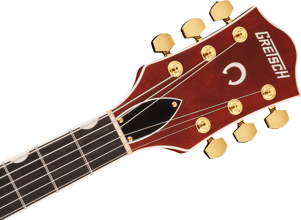 Gretsch G6120TG Players Edition Nashville Hollow Body with String-Thru Bigsby and Gold Hardware Ebony Fingerboard Orange Stain