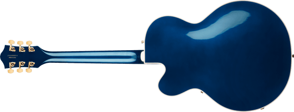 Gretsch G6120TG Players Edition Nashville Hollow Body with String-Thru Bigsby and Gold Hardware Ebony Fingerboard Azure Metallic