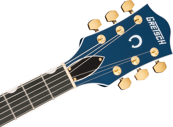 Gretsch G6120TG Players Edition Nashville Hollow Body with String-Thru Bigsby and Gold Hardware Ebony Fingerboard Azure Metallic