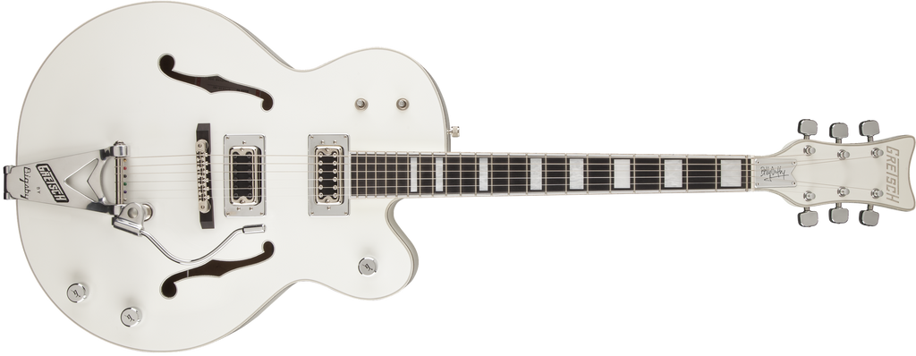 Gretsch G7593T Billy Duffy Signature Falcon Hollow Body with Bigsby - White Lacquer - 2