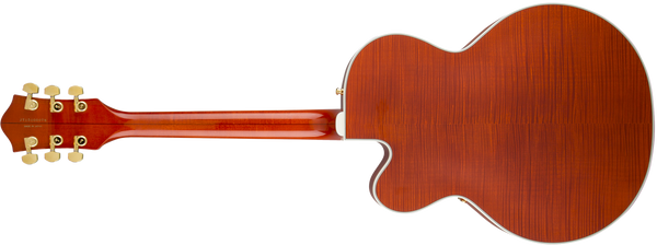 Gretsch G6120TFM Players Edition Nashville with String-Thru Bigsby Filter'Tron Pickups Flame Maple Orange Stain
